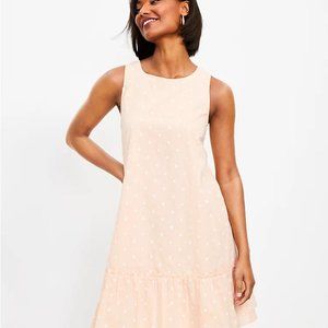 LOFT Ruffle Back Tie Dress XL